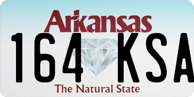 AR license plate 164KSA