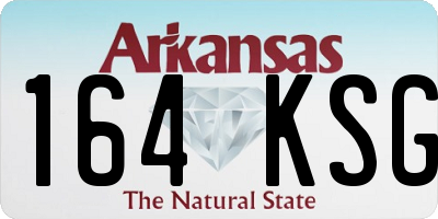 AR license plate 164KSG