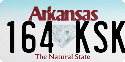 AR license plate 164KSK