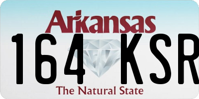 AR license plate 164KSR
