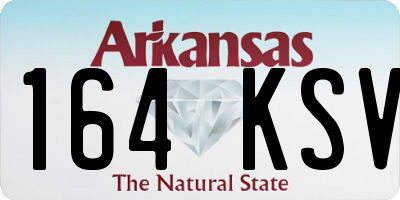 AR license plate 164KSV