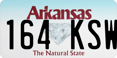 AR license plate 164KSW