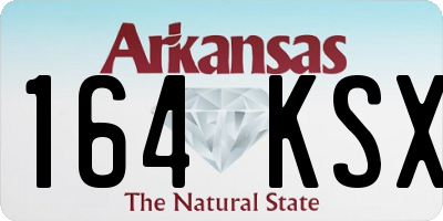 AR license plate 164KSX