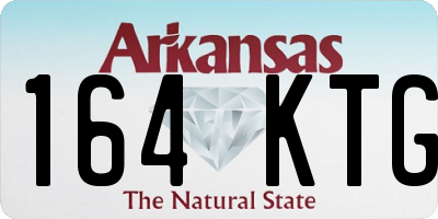 AR license plate 164KTG