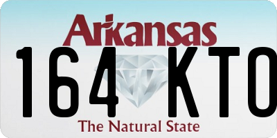 AR license plate 164KTO