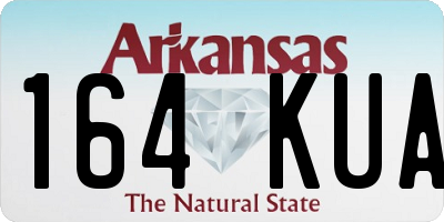 AR license plate 164KUA
