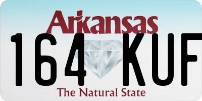 AR license plate 164KUF