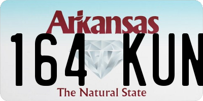AR license plate 164KUN