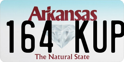 AR license plate 164KUP