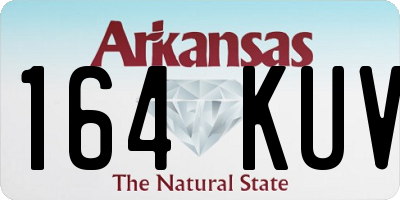 AR license plate 164KUV