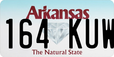 AR license plate 164KUW