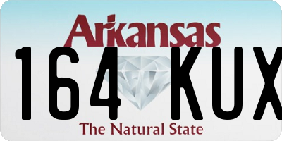 AR license plate 164KUX