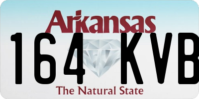 AR license plate 164KVB