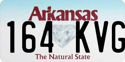 AR license plate 164KVG
