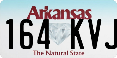 AR license plate 164KVJ