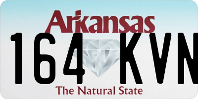 AR license plate 164KVN