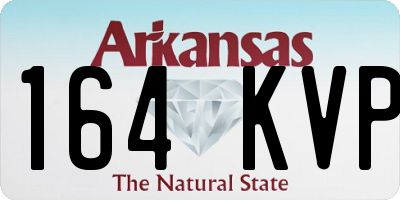 AR license plate 164KVP