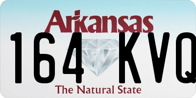 AR license plate 164KVQ