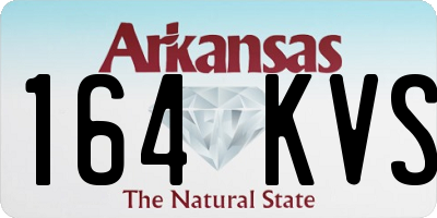 AR license plate 164KVS