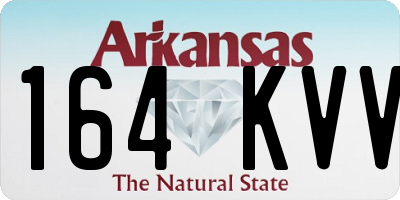 AR license plate 164KVV