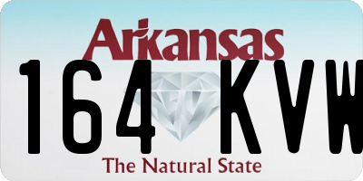 AR license plate 164KVW