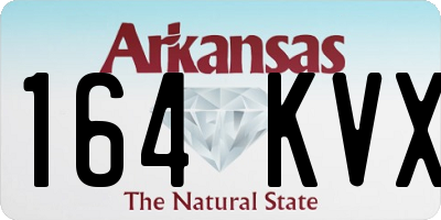AR license plate 164KVX