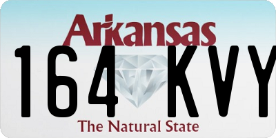 AR license plate 164KVY