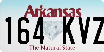 AR license plate 164KVZ