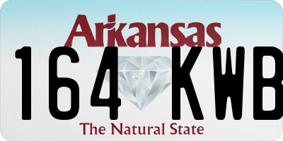 AR license plate 164KWB
