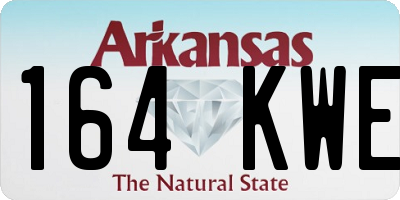 AR license plate 164KWE