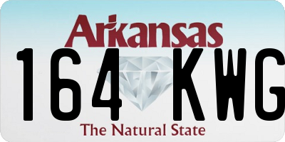 AR license plate 164KWG
