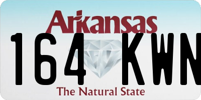 AR license plate 164KWN