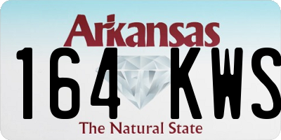 AR license plate 164KWS
