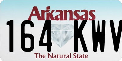 AR license plate 164KWV