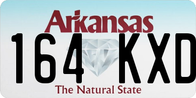 AR license plate 164KXD