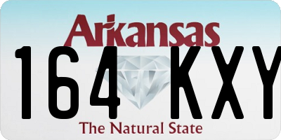 AR license plate 164KXY