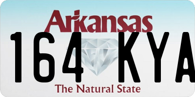 AR license plate 164KYA