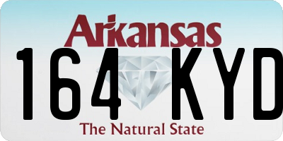 AR license plate 164KYD