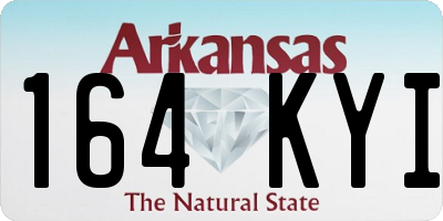AR license plate 164KYI