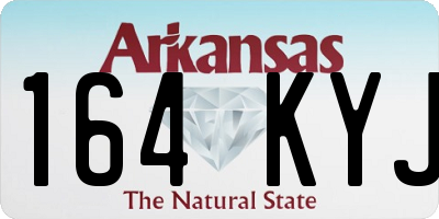 AR license plate 164KYJ