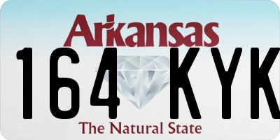 AR license plate 164KYK