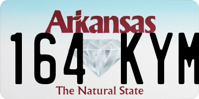 AR license plate 164KYM