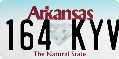 AR license plate 164KYV