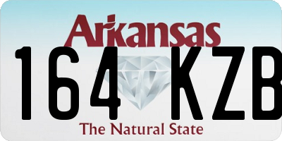 AR license plate 164KZB