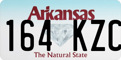 AR license plate 164KZC