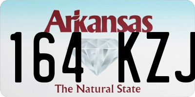 AR license plate 164KZJ