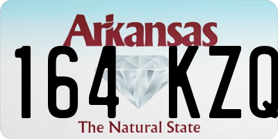 AR license plate 164KZQ