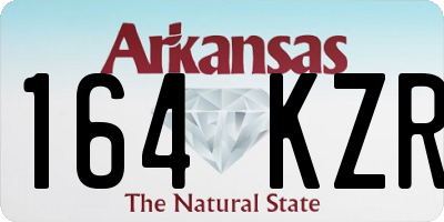 AR license plate 164KZR
