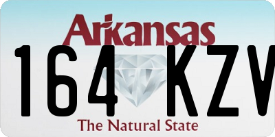 AR license plate 164KZV