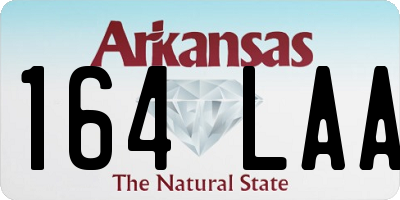 AR license plate 164LAA